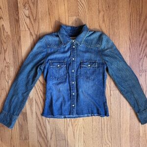 Levi's Classic Blue Denim Shirt XS
